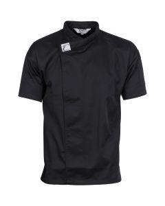 DNC Unisex Chef Tunic Short Sleeve -Black-XS