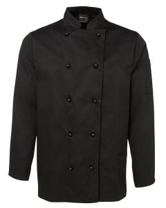 JBs wear Unisex Chef's Jacket Long Sleeve-Black-2XS