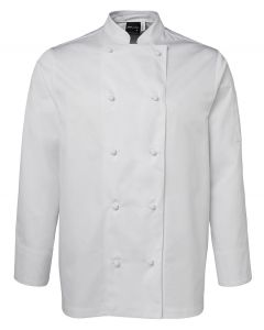 JBs wear Unisex Chef's Jacket Long Sleeve-White-2XS