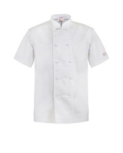 Chefs Craft Unisex Classic Chefs Jacket Short Sleeve -White-2XS