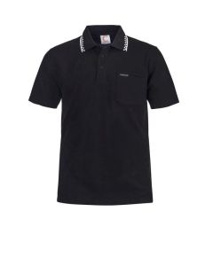 Chefs Craft Men's Hospitality Polo Shirt Short Sleeve-XS-Black Check