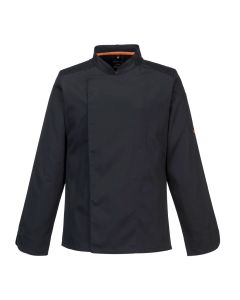 Portwest Unisex Chefs Mesh Air Pro Long Sleeve Jacket-Black-S
