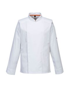 Portwest Unisex Chefs Mesh Air Pro Long Sleeve Jacket-White-S
