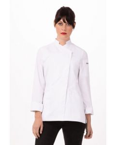 Chef Works Women's Marrakesh Chef Long Sleeve Jacket-White-XS