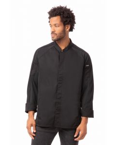 Chef Works Unisex Valencia Chef Long Sleeve Jacket-Black-S