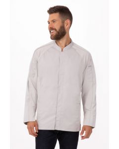 Chef Works Unisex Valencia Chef Long Sleeve Jacket-Grey-S