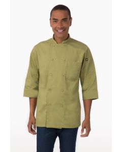 Chef Works Unisex Morocco 3/4 Sleeve Chef Long Sleeve Jacket-Lime-XS