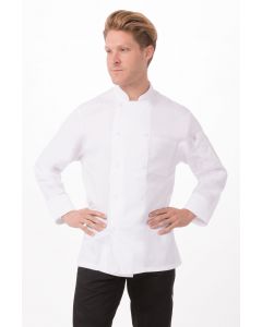 Chef Works Unisex Calgary Cool Vent Chef Long Sleeve Jacket-XS-White